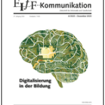 Cover des FifF-Magazins „Digitalisierung in der Bildung“. Abgebildet ist eine Platine in Form eines Gehirns